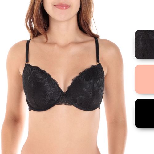 Set de 3 brassieres Rene Rofe con aros multicolor para mujer
