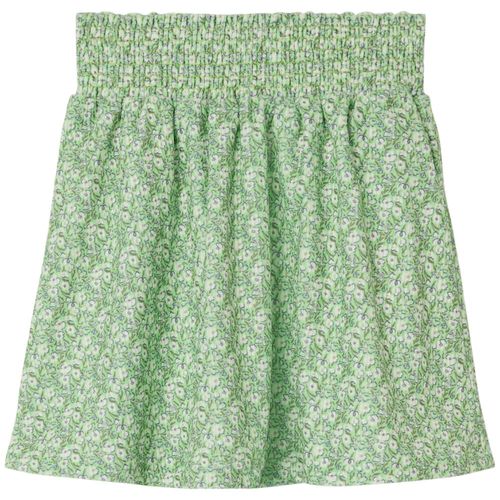 Falda verde con estampado para niña
