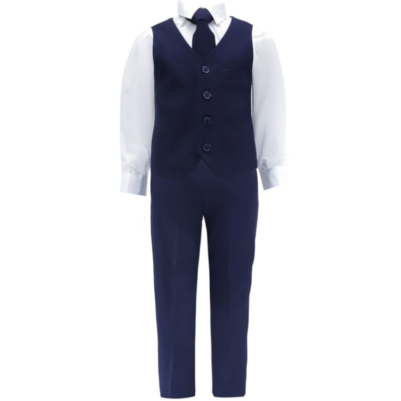 Traje-formal-de-5-piezas-bicolor-solido-para-niño-104701348