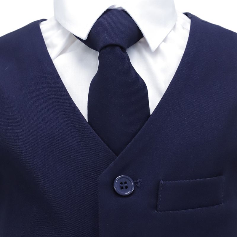 Traje-formal-de-5-piezas-bicolor-solido-para-niño-104701351