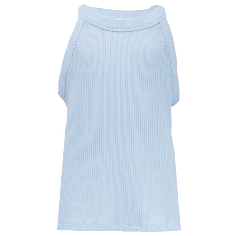 Blusa-celeste-con-acanalado-para-niña-104743548