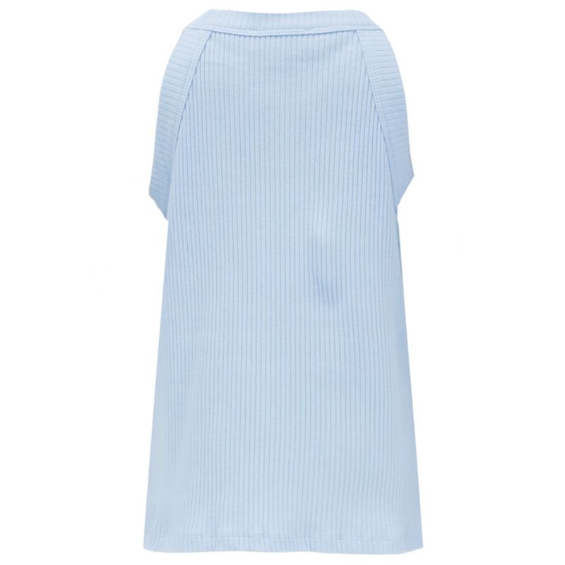 Blusa-celeste-con-acanalado-para-niña-104743548