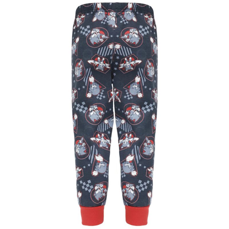 Pijama-de-2-piezas-bicolor-con-estampado-de-Sonic-para-niño-104847490