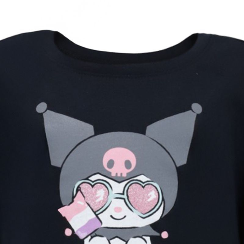 Blusa-negra-con-estampado-de-Hello-Kitty-para-niña-104864345