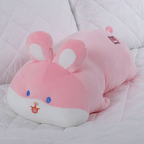 Cojín infantil conejo rosado 51x26cm
