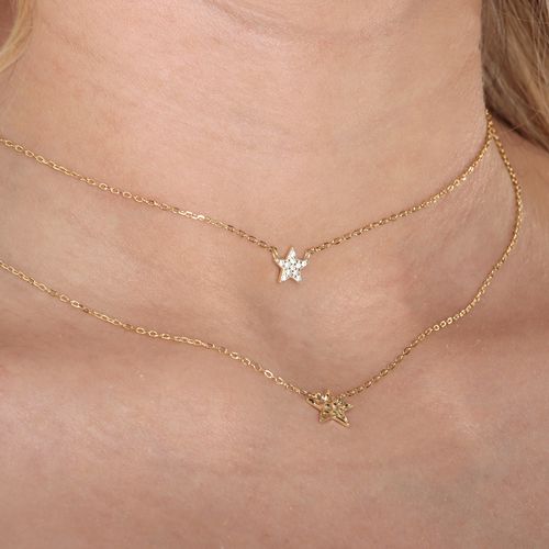 Cadena doble de plata con baño de oro 1mm -74.42" para mujer