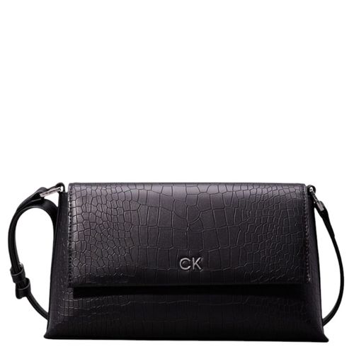 Cartera satchel Calvin Klein Daily color negro para mujer