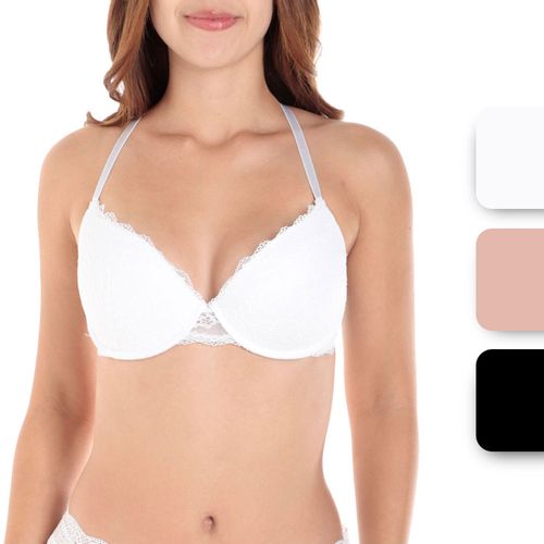 Set de 3 brassieres Rene Rofe con aros de encaje para mujer