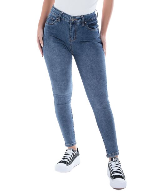 Jeans Orange skinny azul de cintura alta para mujer