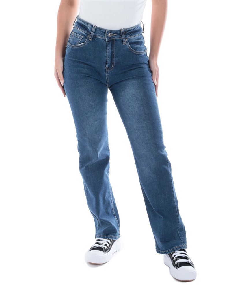 104810444-Jeans-Orange-straight-azul-de-cintura-alta-para-mujer