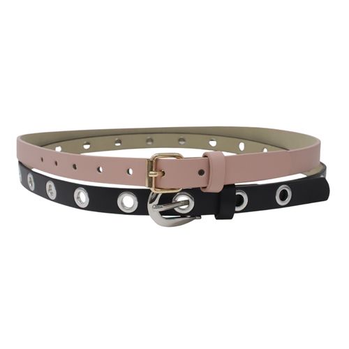 Set de cinturones Fantas Eyes nude/negro para mujer