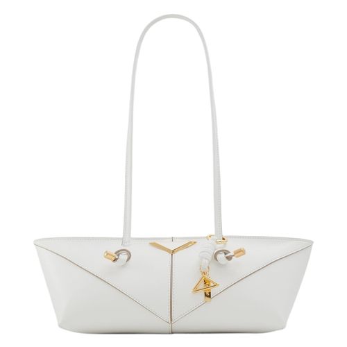 Cartera satchel Aldo color blanco para mujer