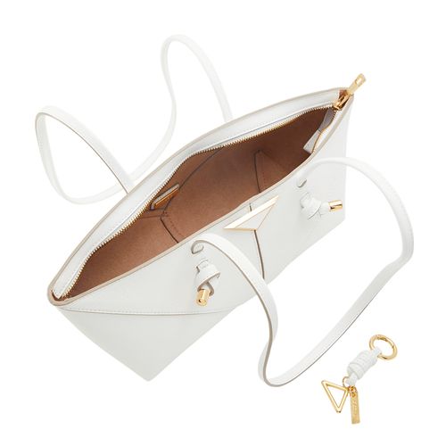 Cartera satchel Aldo color blanco para mujer