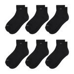 104760910-Pack-de-6-pares-de-calcetines-quarter-Calvin-Klein-negros-texturizados-para-hombre