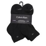 104760910-Pack-de-6-pares-de-calcetines-quarter-Calvin-Klein-negros-texturizados-para-hombre