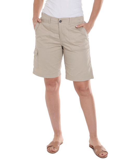 Short Dash bermuda beige de cintura media para mujer