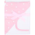 Toalla-bicolor-con-estampado-para-bebe-niña-104556610