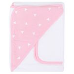 Toalla-bicolor-con-estampado-para-bebe-niña-104556610
