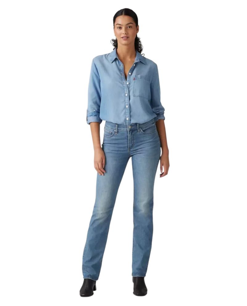 104867638-Jeans-Levi-s-straight-314-azul-de-cintura-media-para-mujer
