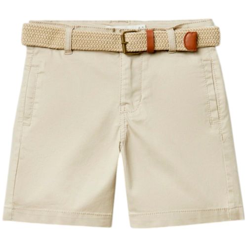 Short beige sólido para niño