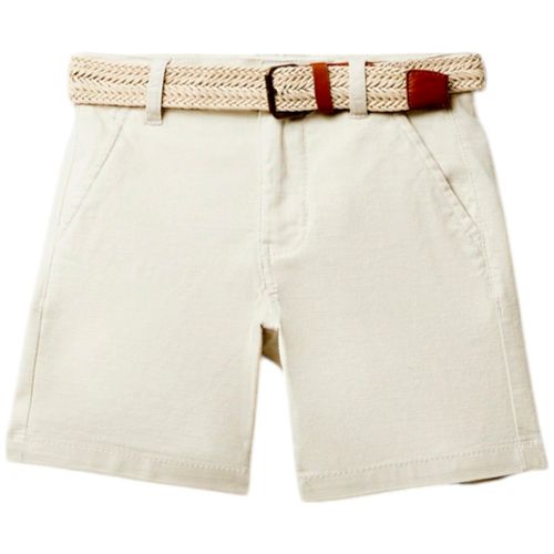Short beige sólido para niño