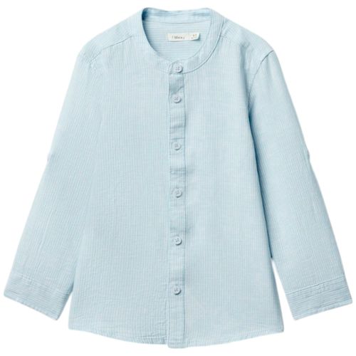 Camisa bicolor a rayas para niño