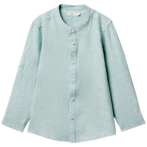 Camisa bicolor a rayas para niño