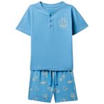 Pijama-de-2-piezas-bicolor-con-estampado-para-niño-104874844
