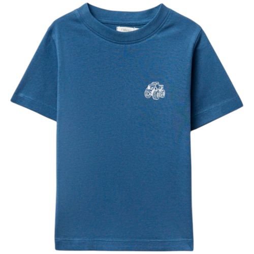 Camiseta azul sólido para niño