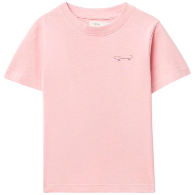 Camiseta-rosada-solido-para-niño-104874886