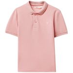 Camisa-polo-rosada-solido-para-niño-104874911