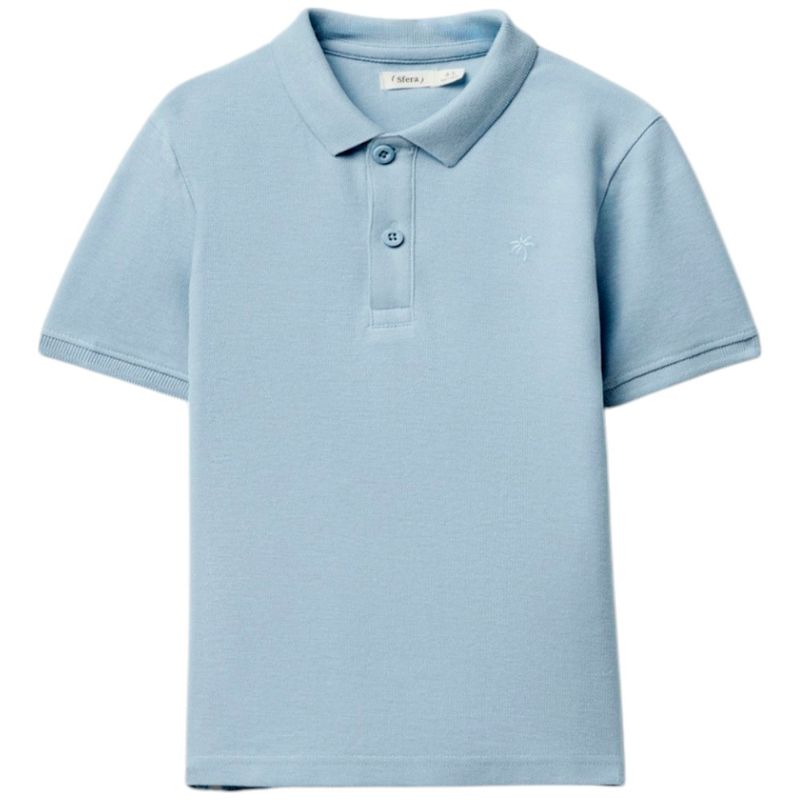 Camisa-polo-celeste-solido-para-niño-104874922