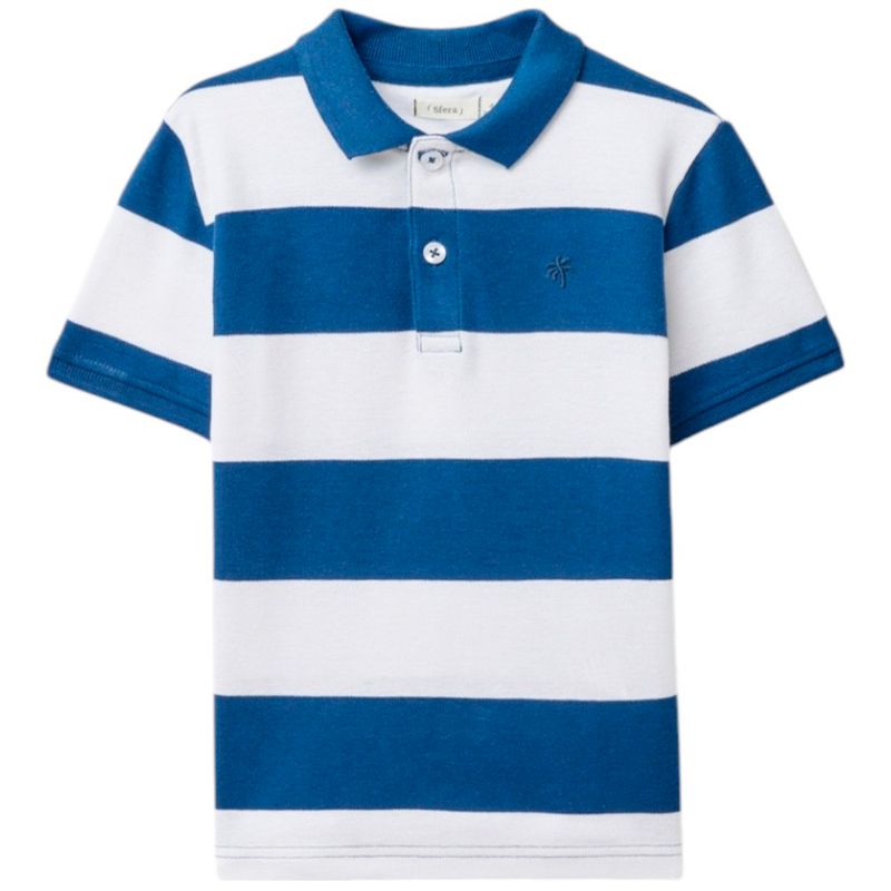 Camisa-polo-bicolor-a-rayas-para-niño-104874932