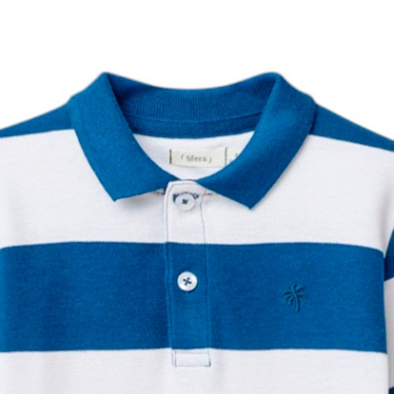 Camisa-polo-bicolor-a-rayas-para-niño-104874932
