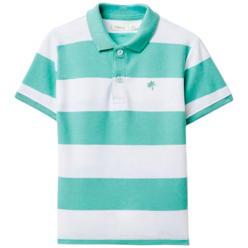 Camisa-polo-bicolor-a-rayas-para-niño-104874949