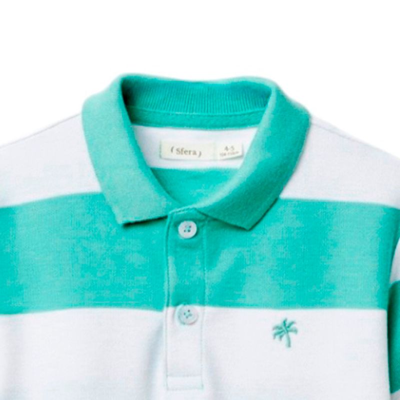 Camisa-polo-bicolor-a-rayas-para-niño-104874949