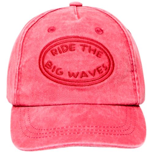Gorra roja con bordado para niño