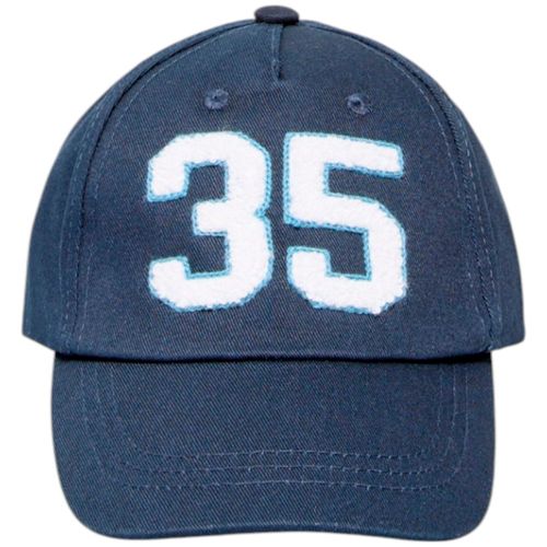 Gorra azul con bordado para niño
