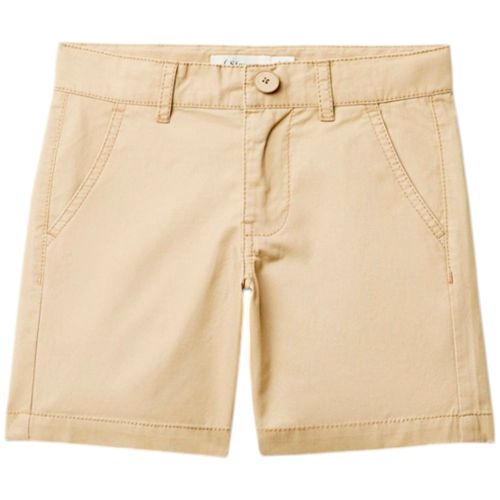 Short beige sólido para niño