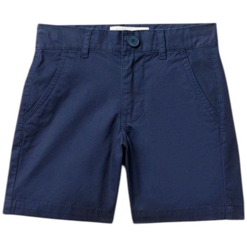 Short azul sólido para niño