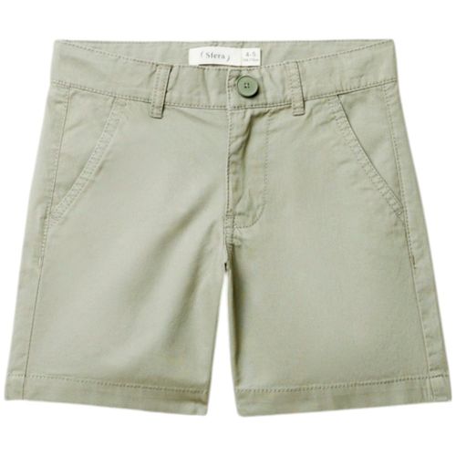 Short verde sólido para niño