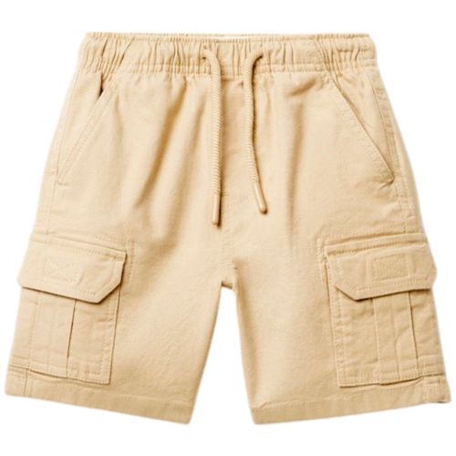 Short beige sólido para niño