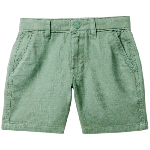 Short verde sólido para niño