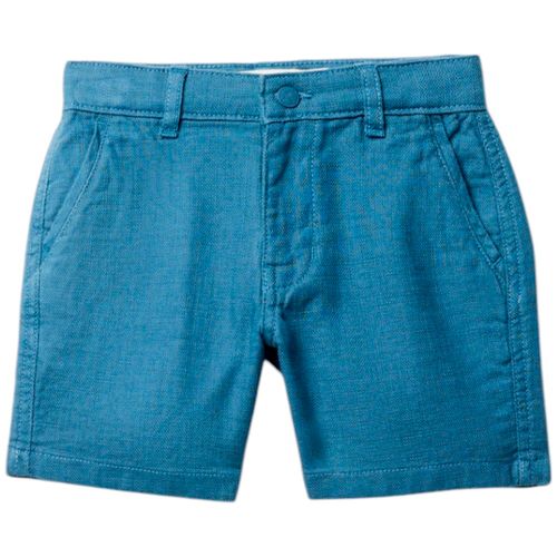 Short azul sólido para niño