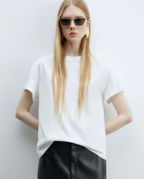 Camiseta Sfera blanca manga corta para mujer