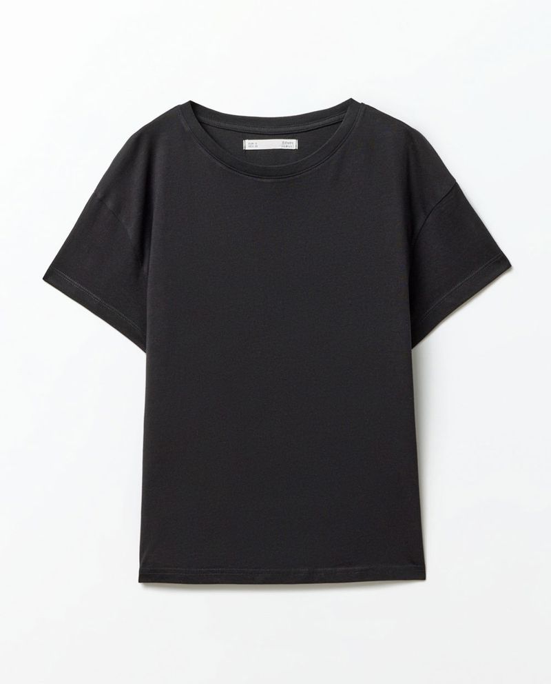 104859550-Camiseta-Sfera-negra-manga-corta-para-mujer