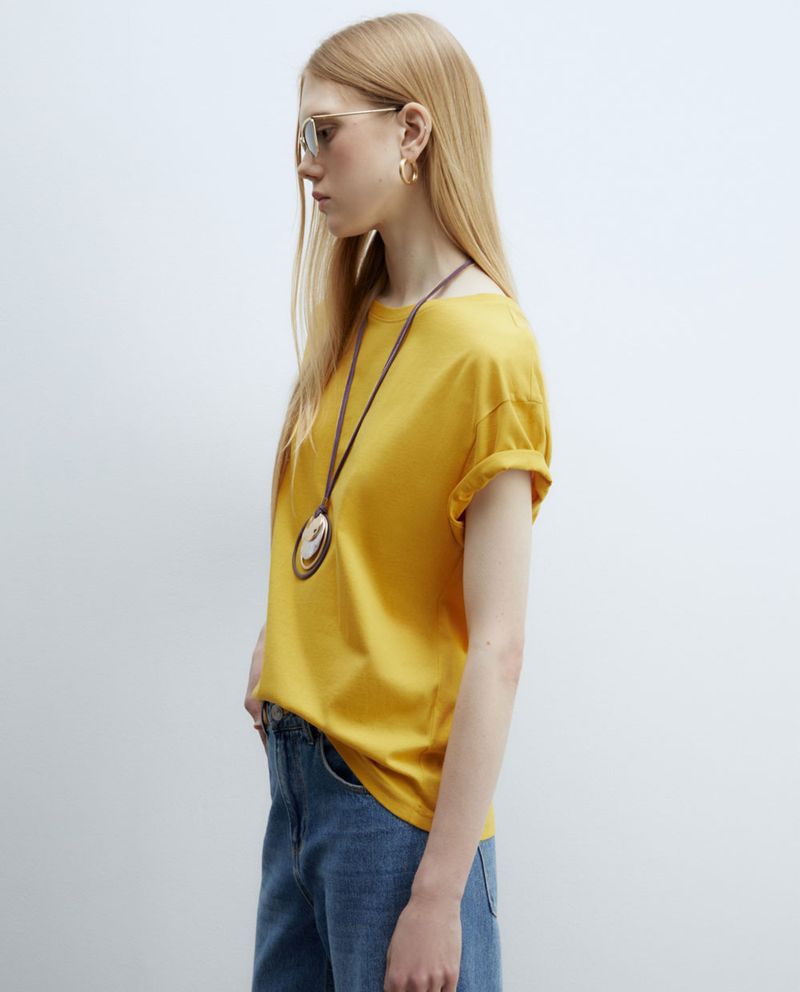 104859554-Camiseta-Sfera-amarilla-manga-corta-para-mujer