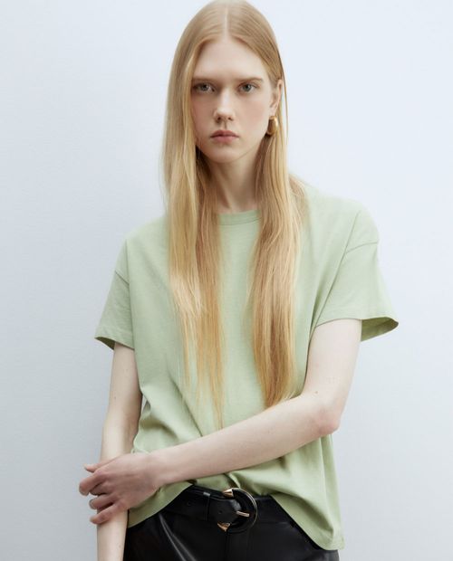 Camiseta Sfera verde manga corta para mujer
