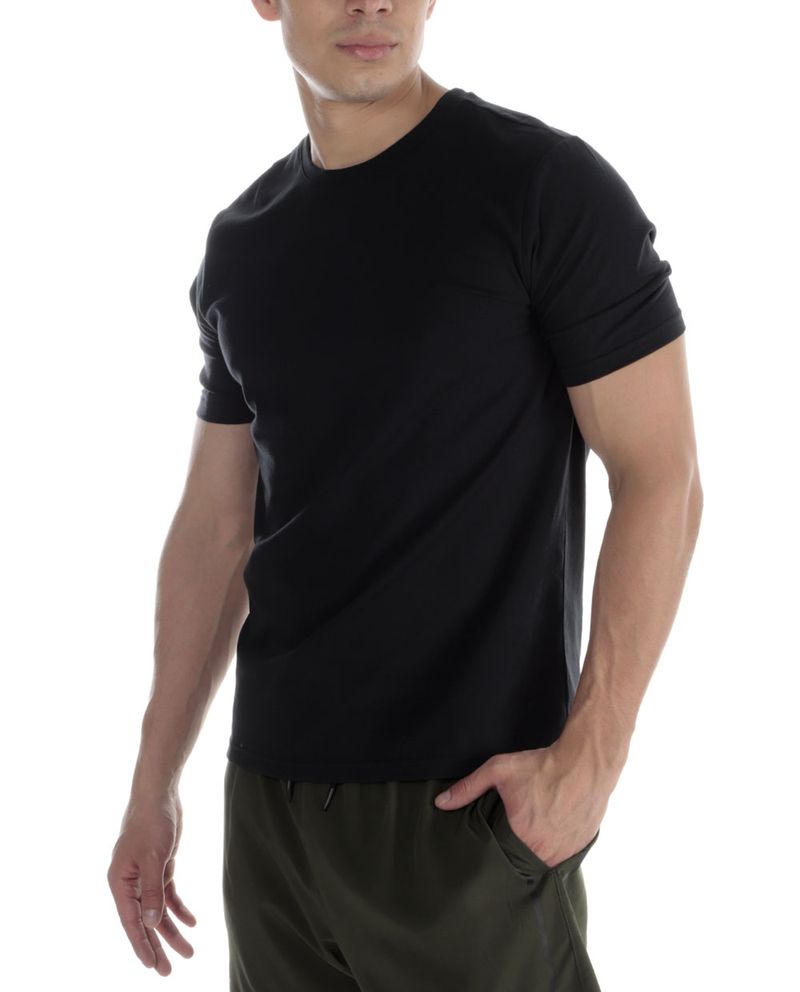104731461-Camiseta-deportiva-Teammate-negra-solida-para-hombre