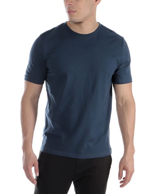Camiseta deportiva Teammate navy sólida para hombre